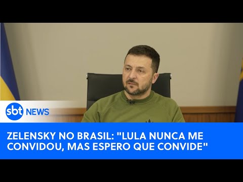 Não fui ao Brasil porque Lula não me convidou, diz Zelensky