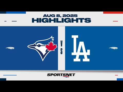MLB Highlights | Blue Jays vs. Dodgers - August 8, 2025