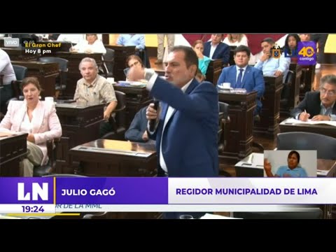 Concejo municipal rechaza suspender a Julio Gagó, regidor de Lima