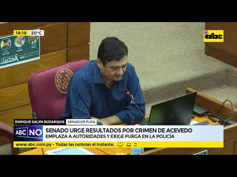 Senado urge resultados por crimen de José Carlos Acevedo y emplaza a autoridades