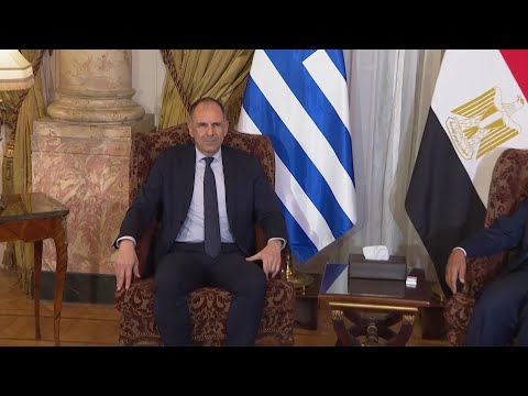 Egyptian and Greek foreign ministers meet in Cairo to discuss Middle East