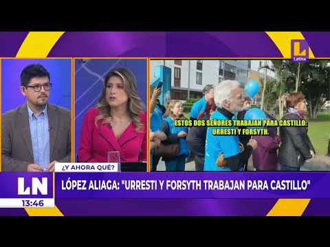 #EsNoticiaAhora  Rafael López Aliaga: Urresti y Forsyth trabajan para Pedro Castillo