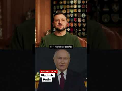 Los discursos de año nuevo de Putin y Zelensky