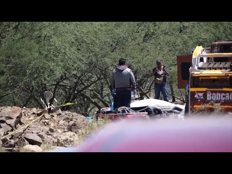 Forensics continue working at migrant bus crash site in Southern Mexico