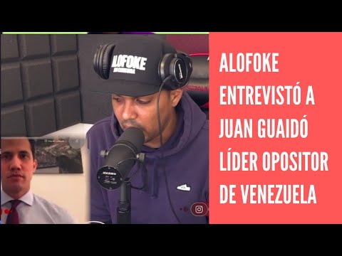Santiago Matías Alofoke entrevista al líder opositor venezolano Juan Guaidó