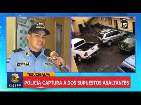 Policía captura a dos supuestos asaltantes en Tegucigalpa