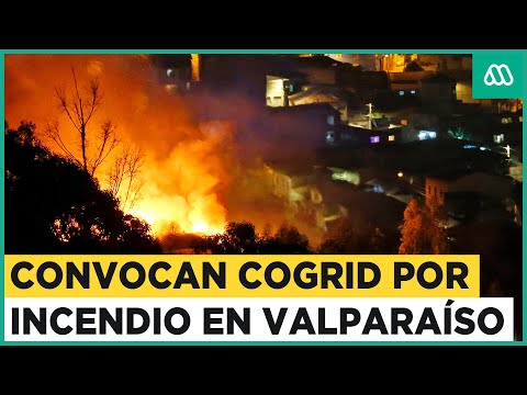 Gobierno convoca Cogrid nacional por incendio en Cerro Cordillera de Valparaíso