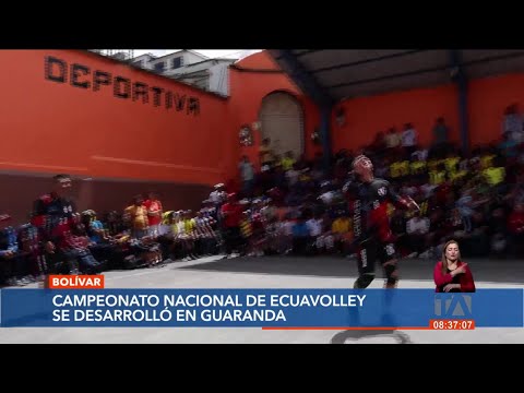 El Campeonato Nacional Barrial de Ecuavóley se llevó a cabo en Guaranda