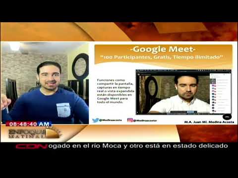 El experto en tecnología Juan Medina habla sobre Google Meet