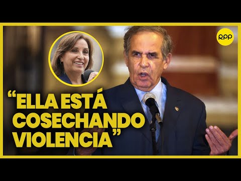 Roberto Chiabra acusa a Dina Boluarte de cosechar violencia