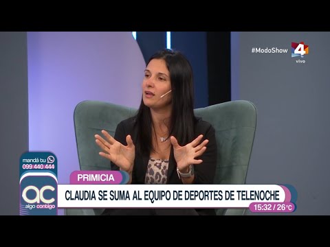 Algo Contigo - Claudia Umpiérrez se suma al equipo de deportes de Telenoche
