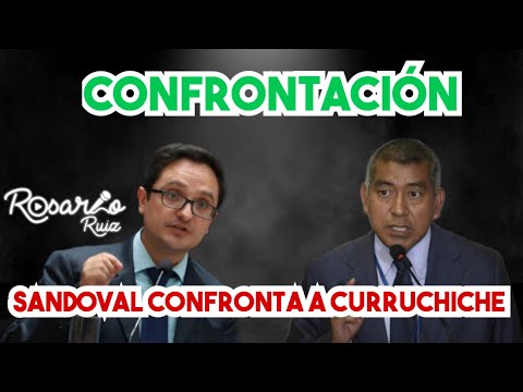Ex Fiscal Juan Francisco Sandoval confronta a Fiscal de la FECI Rafael Curruchiche