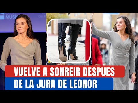 La SONRISA VUELVE al ROSTRO de la REINA LETIZIA en TUDELA tras la POLÉMICA en la JURA DE LEONOR