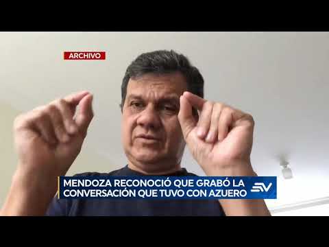 Daniel Mendoza reconoció que él grabó la conversación que mantuvo con el exlegislador Eliseo Azuero
