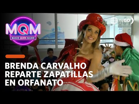 Mande Quien Mande: Brenda Carvalho regala zapatillas en orfanato (HOY)
