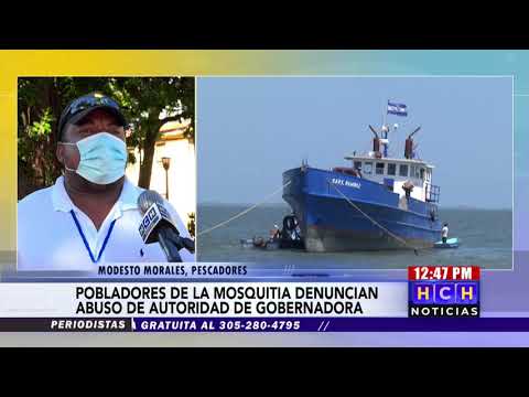 Masta denuncia a gobernadora de Gracias a Dios por Abuso de Autoridad contra pescadores