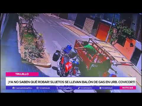 Trujillo: Sujetos se llevan balón de gas en Urb. Covicorti