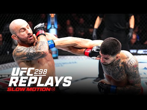 The BEST of UFC 298 in SLOW MOTION!