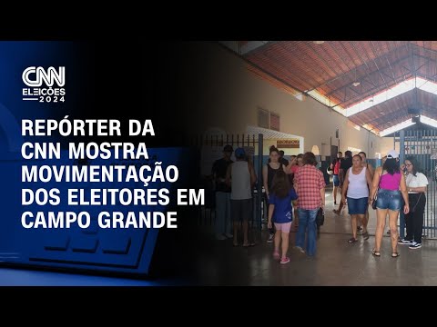 Repórter da CNN mostra movimentação dos eleitores em Campo Grande | CNN ELEIÇÕES