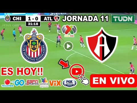 Chivas vs. Atlas en vivo, donde ver, a que hora juega Guadalajara vs. Atlas Jornada 11 Liga MX 2024