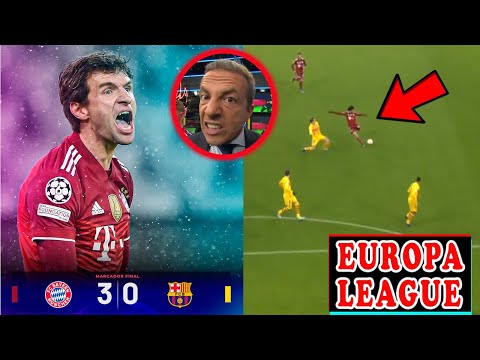 ASÍ REACCIONA PRENSA EUROPEA a BARCELONA a EUROPA LEAGUE - BAYERN MUNICH vs BARCELONA 3-0 en UCL