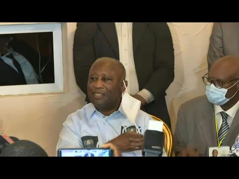 Images de l'ex-président ivoirien Laurent Gbagbo devant ses partisans | AFP Extrait