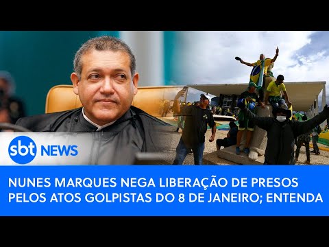 Nunes Marques nega liberação de presos pelos atos golpistas do 8 de janeiro; entenda