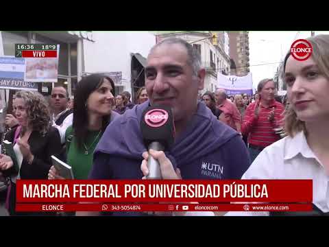 Paraná marchó en defensa de la universidad y educación pública