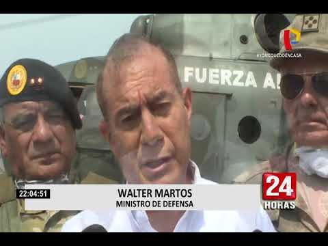 Ministro de Defensa sobrevoló Lima para verificar aislamiento ciudadano