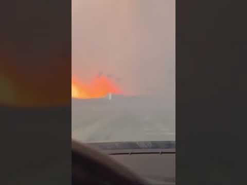 Driving thru California Fire #californiafire