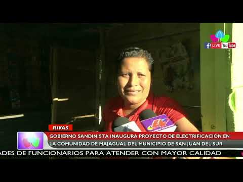 Gobierno Sandinista inaugura proyecto de electrificación en comunidad Majagual, San Juan del Sur