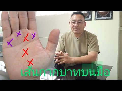 เส้นกากบาทบนมือจุดไหนดีจุดไห