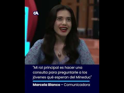 Marcela Blanco habla sobre su principal labor en el Mineduc