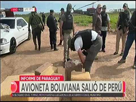 07092022   INFORME DE PARAGUAY SEÑALA QUE AVIONETA BOLIVIANA SALIO DE PERU   UNITEL