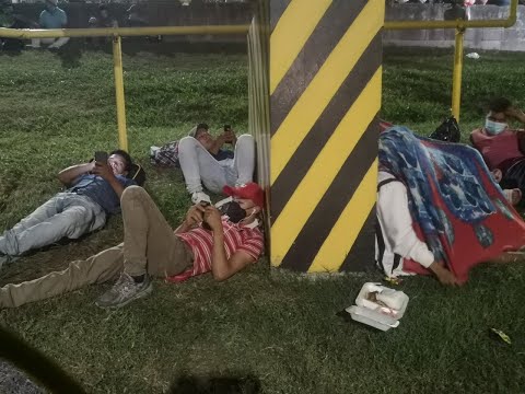 Nueva caravana de migrantes se concentra en San Pedro Sula
