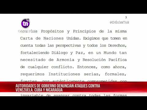Nicaragua condena politización de algunos países en CDH de la ONU
