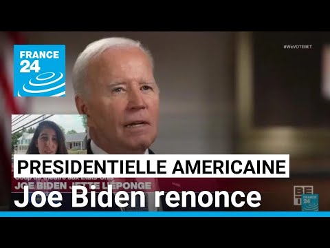 Joe Biden annonce renoncer à se présenter à l'élection présidentielle américaine 2024 (communiqué)