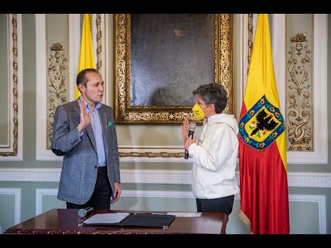 Posesión de Antonio Sanguino Páez, nuevo Jefe de Gabinete de la Alcaldía de Bogotá.