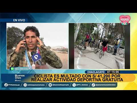 BDP EN VIVO Ciclistas multados en Chaclacayo