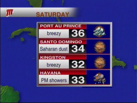 Caribbean Travel Weather - Saturday July 4th To Sunday July 5th 2020