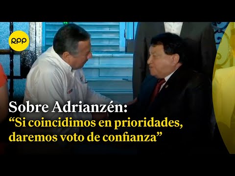 Bancada de Podemos Perú considera posible voto de confianza a Gustavo Adrianzén