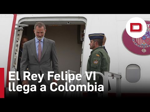 El Rey Felipe VI llega a Colombia para asistir a la investidura de Petro