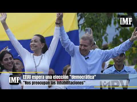 EEUU: Condiciones electorales en Venezuela no son ideales, pero la oposición está compitiendo