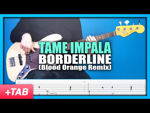 Tame Impala - Borderline (Blood Orange Remix) | Bass Cover with Play Along Tabs