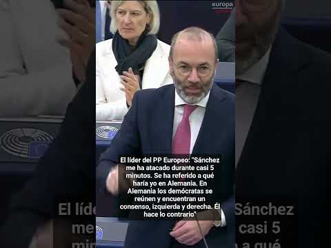 El líder del PP Europeo arremete contra Pedro Sánchez