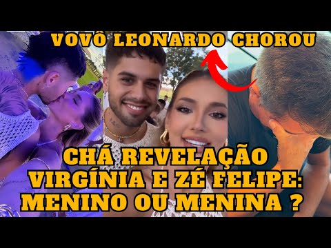 CHÁ REVELAÇÃO da Virgínia Fonseca e Zé Felipe, que EMOÇÃO! Leonardo CHOROU