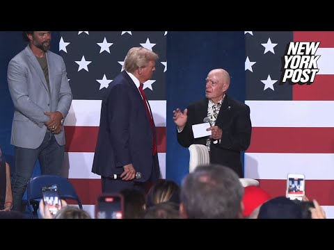 Vietnam War veteran gives Trump his Purple Heart for taking bullet in Butler: ‘You got guts’