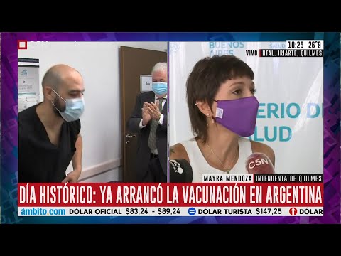 Vacunación en Quilmes: habla la Intendenta Mayra Mendoza
