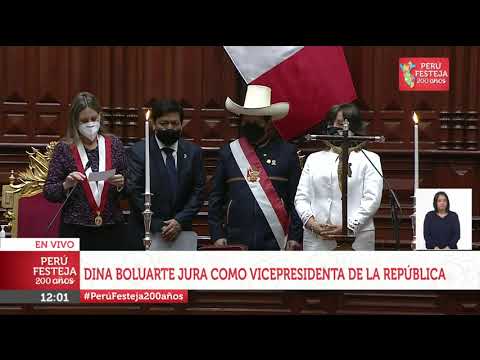 ? #PerúFesteja200Años  | Dina Boluarte juramentó como la primera Vicepresidenta del Perú