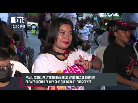 Familias de Managua atentas al mensaje del presidente Daniel Ortega este 43/19